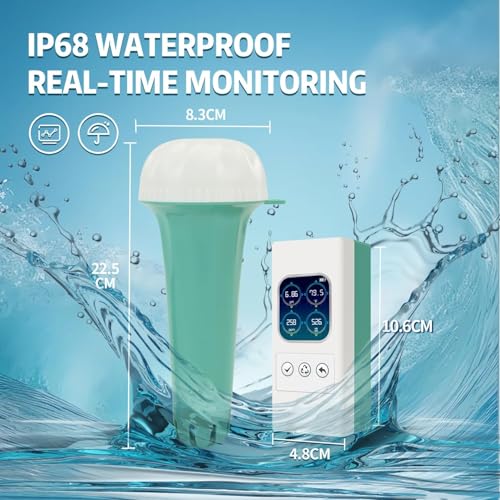 Testeur de salinité de piscine Wi-Fi pour corriger le pH et l'eau corrosive