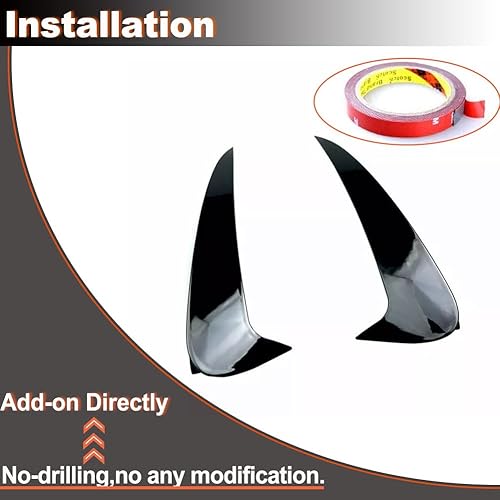 Miniatura 6 de MCARCAR KIT Cubierta de ventilación de aire para parachoques trasero para Mercedes Benz Clase C C205 C63 AMG  C63 S AMG Coupé 2 puertas 2015-2019