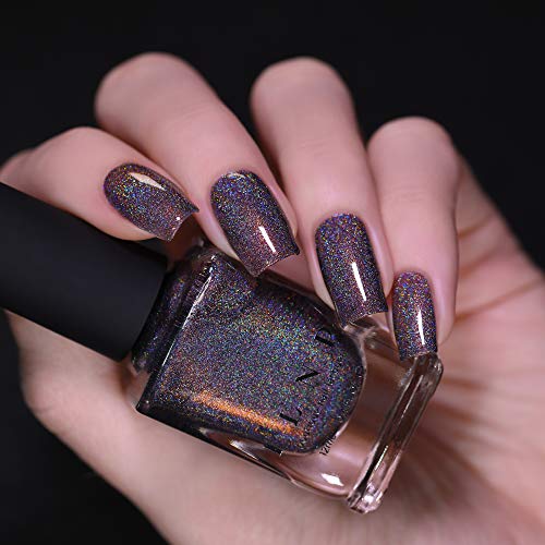 Image of ILNP Stay Hidden - Smokey Grey Holographic Nail Polish