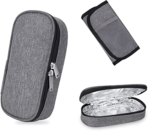 RENXR Bolsa De Enfriamiento De Insulina Portátil Estuche De Viaje Enfriador De Insulina con 2 Bolsas De Hielo Bolsa Térmica para Diabéticos para Pluma De Insulina Y Medicina De Insulina