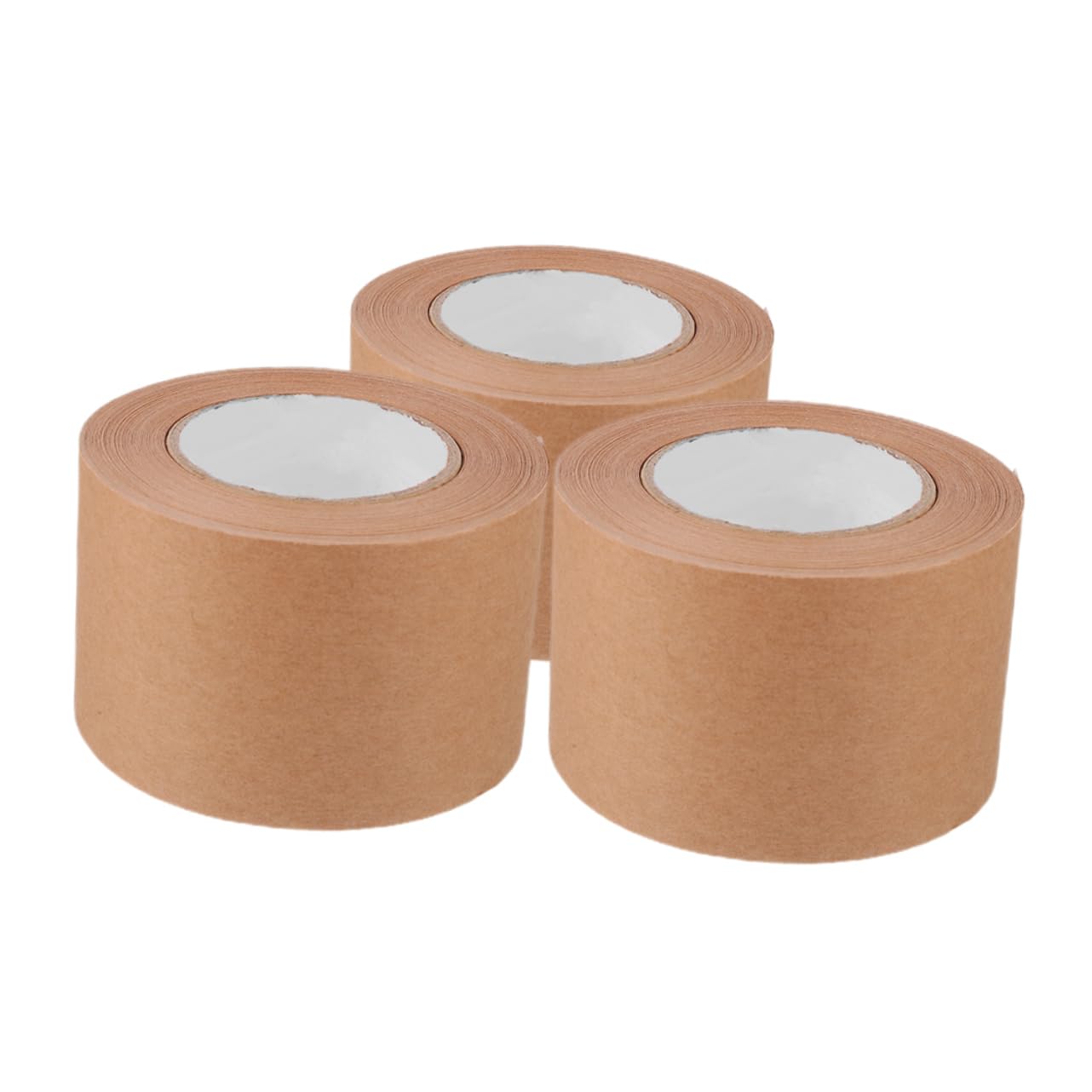 Uonlytech 3 Set Nastro Di Spedizione Nastro Sigillante in Carta Marrone Rinforzata Nastro Postale Carta Da Imballo Per La Spedizione Kraft Light Brown 3 * 3