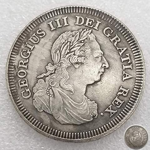 FKaiYin 1804 British BANK-DOLLAR Coin- Uncirculated British UK Coins-United Kingdom SHILLINGS Coins-Handmade Hobo Nickel Coin Favors Party Gifts Future experience Cover