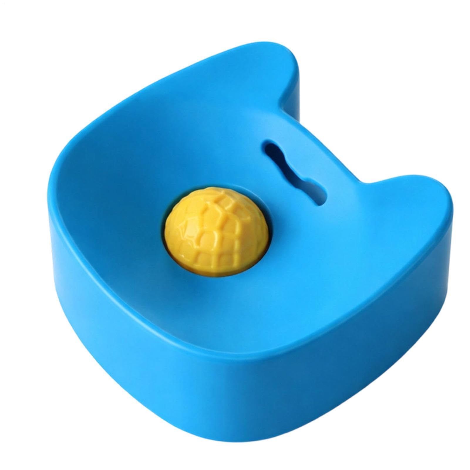Gamelle léchage chien et tapis anti-glouton en silicone avec bille rotative