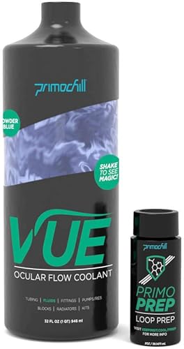 Miniatura 8 de PrimoChill Vue Pre-Mix (32 onzas) - Líquido de refrigeración por agua para computadora, naranja sangre