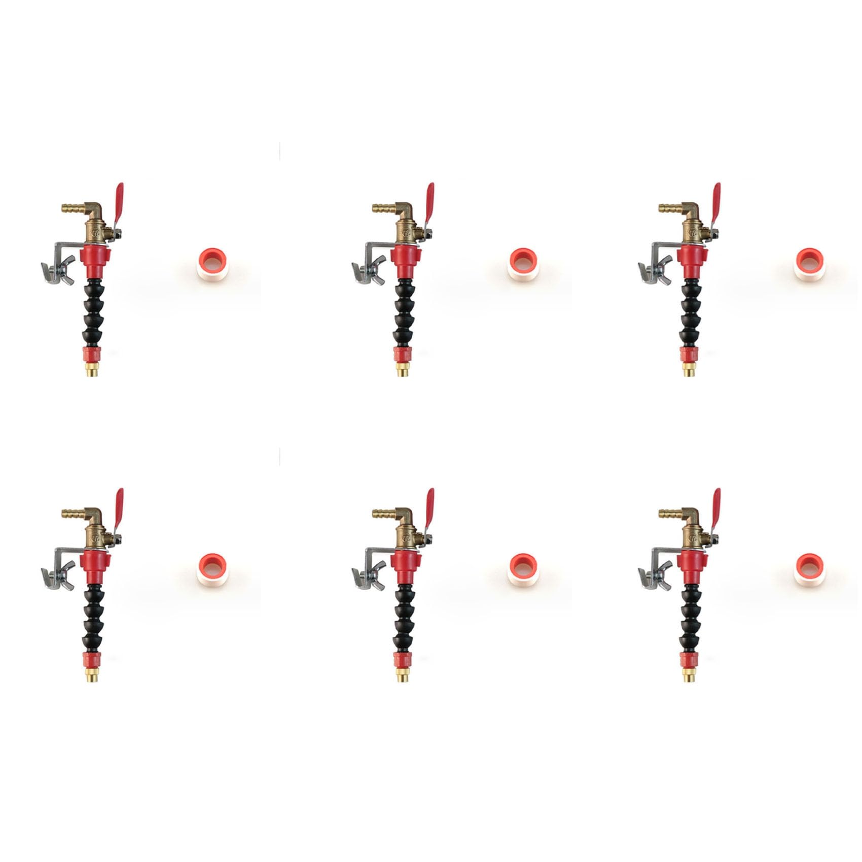 Ctrlzs Light 6X Dust Remover Water Sprayer Nozzle For Angle Grinder, New Water Filling Device Sprinkler Nozzle
