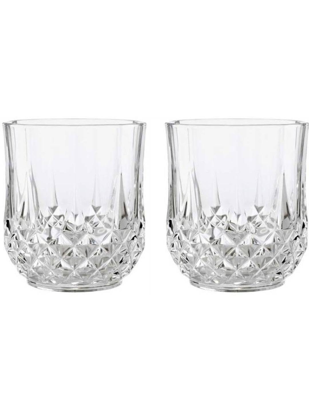 AFAST Party Perfect Elegant Water/Juice Glasses, Enjoy with Every Sip, for Water, Juice Cold Drinks & Beverages, Clear, 200 Ml, 7 X 7 X 9 CM