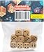 STAHLHAMMERS - 10 Pack Wooden Dice Set - Standard 16mm 6 Sided - Perfect for Board Games and RPGs