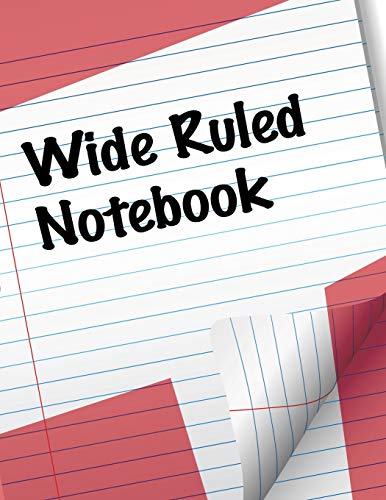 Wide Ruled Notebook 168145954X Book Cover