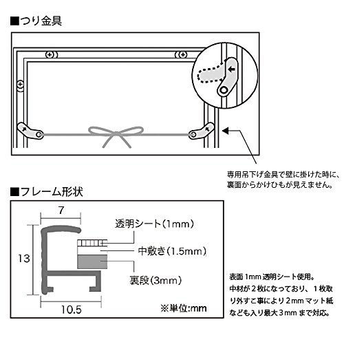 Apj Fit Frame A4 (210X297Mm) Silver (Japan Import) #TOP5