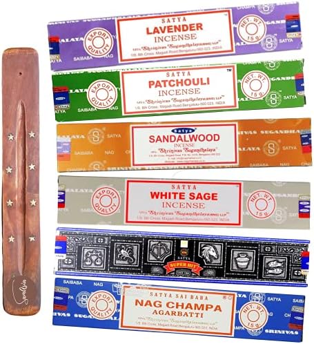 Original Satya Sai Nag Champa Patchouli Forest Insence Sticks 15g Box of 12 Packs Agarbatti by Nag Champa