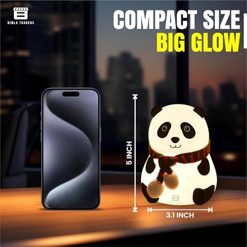 Image of Panda Night Lamp for Kids | Adorable Room Decor & Lover Gifts for Teen Girls Boys | Night Light for Cute Baby Room,Table,Beside