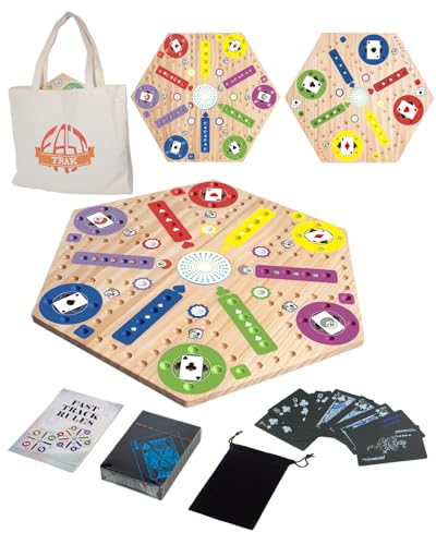 Fast Track Marble Board Game doble cara para 4 y 6 jugadores miniatura 1