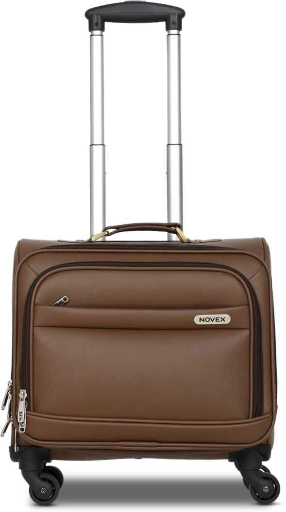 Buy Overnighter Small Laptop Trolley Bag Faux Leather Online at