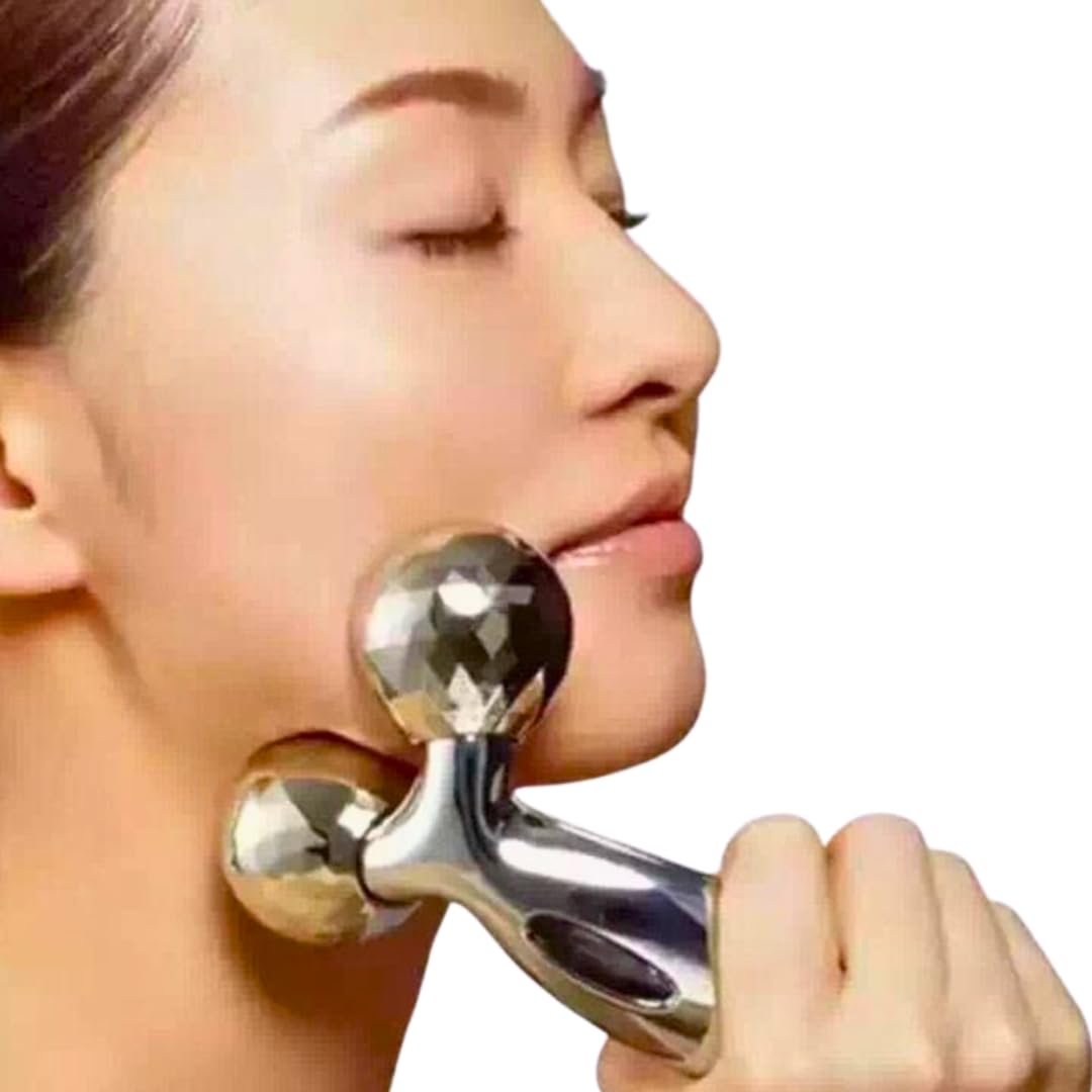 AM SAFE-X delivering the best Massager-3D Mini-Manual-Roller-Massager-360-Rotate-Roller-Face-Body Massager Massage-Relaxation-and-Skin-Tightening-Tool-For-Uni- Sex (Silver) (B09ZSJ7B2R) Amazon Price History, Amazon Price Tracker