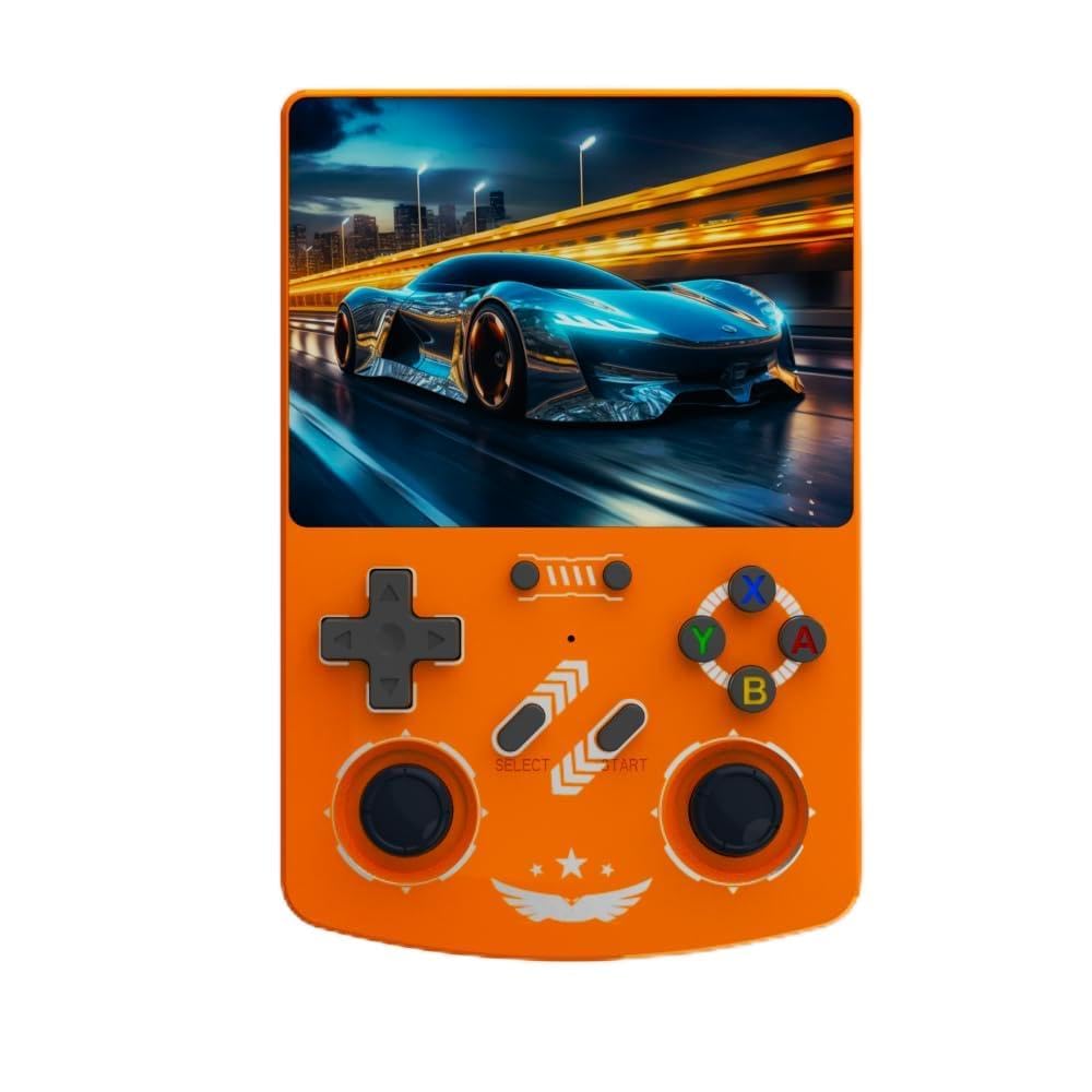 R40XX Consola de Juegos Portátil Retro de 128 GB, Consola Emuladora con 20.000+ Vídeo Juegos 20+ Emuladores, Sistemas Linux, Pantalla HD de 4,2 Pulgadas, Joysticks 3D, Baterías de 4000mAh