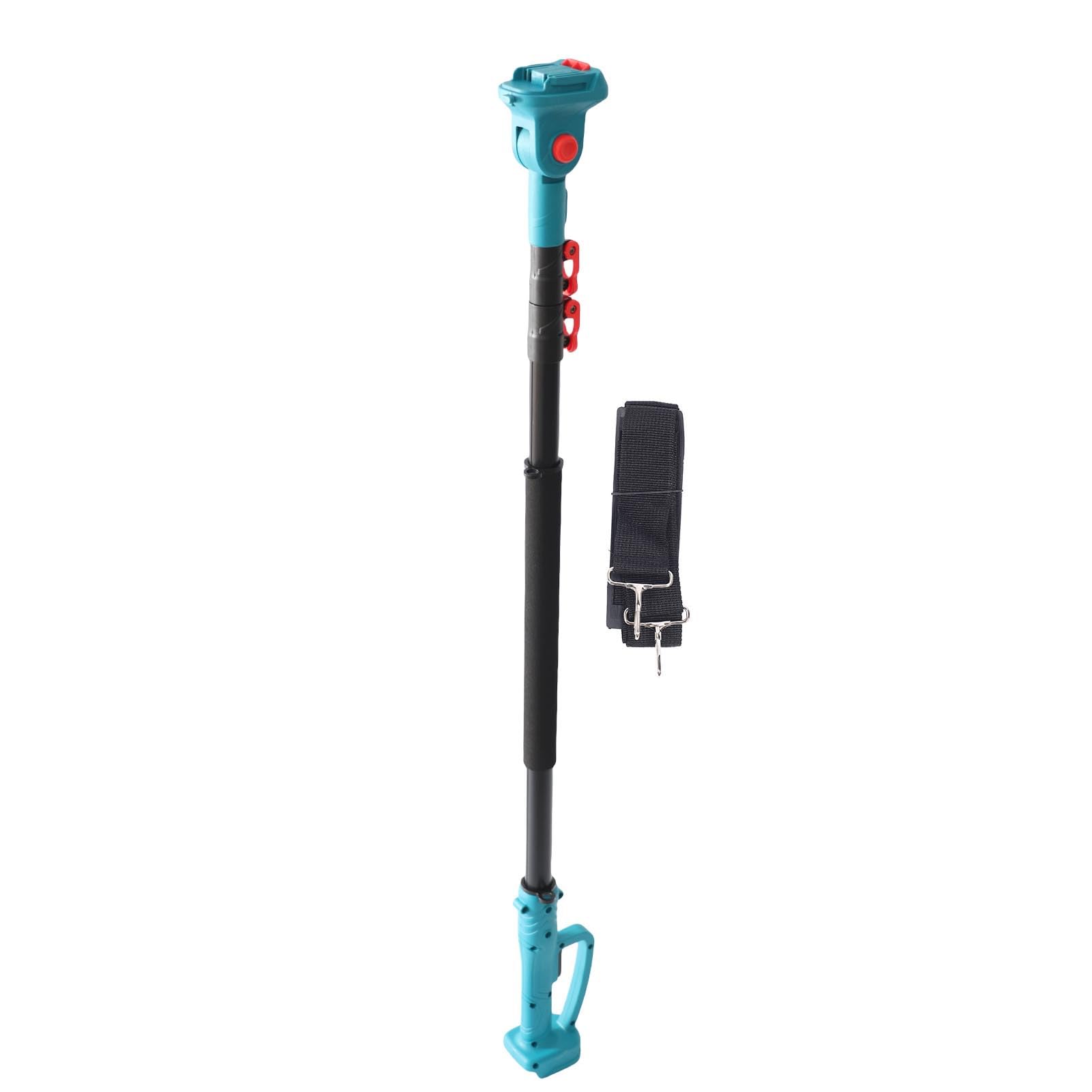 Naroote Asta di Prolunga Regolabile per Potatore Elettrico, Asta da 1,25 a 2,4 M con Blocco Flip e Testa Girevole a 180 Gradi, Lega di Alluminio Leggera, Compatibile con BL1820, BL1830, BL1840