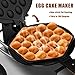 PYY Double Bubble Waffle Maker Commercial Waffle Maker Non-stick Hong Kong Egg Waffle Maker for Home Use Stainless Steel Pancake Maker 180° rotate