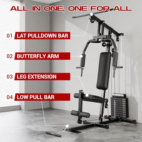 Home-Gym-Equipment-Multifunctional-Full-Body-Exercise-Workout-Station-Fitness-with-Pull-Up-Bar-for-Leg-Press-LAT-Pull-Down-Chest-Presses Home Gym Equipment Multifunctional Full Body Exercise Workout Station Fitness with Pull Up Bar for Leg Press LAT Pull Down Chest Presses