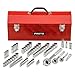 Proto Tools J47181-1A - Socket Set - Number of Sockets: 81, 1/4, 3/8 & 1/2 in Drive Size, 6 & 12 PT Socket Points, Non-Impact