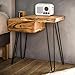 Produktbild RINGO-Living Massivholz Nachttisch mit Schublade Aluna, Stauraum Nachttisch Industrial Style, Nachttisch Industrie Style, stylischer Beistelltisch mit Ablage,Nachttisch Holz, Nachttisch Braun