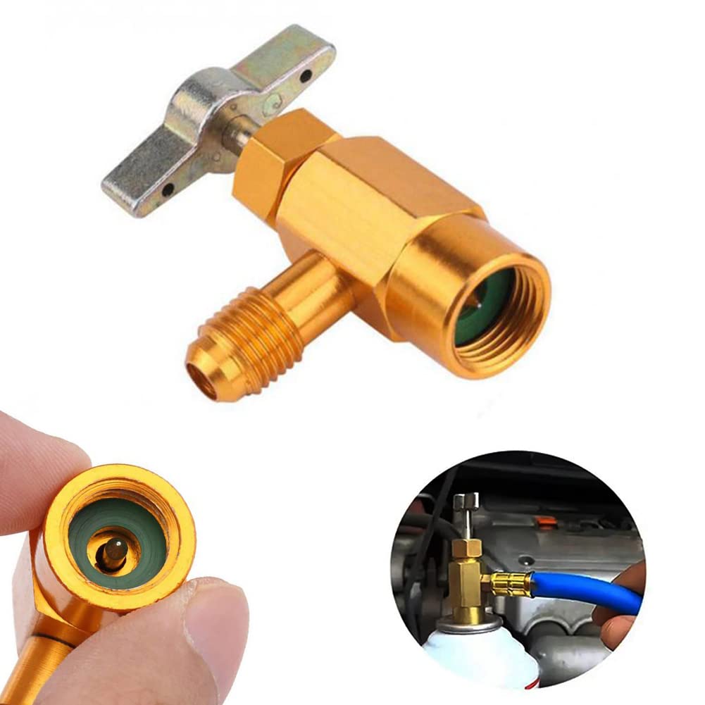 Adattatore Refrigerante In Ottone - R134A R32 - Da W21 A 1/4SAE Per Aria Condizionata