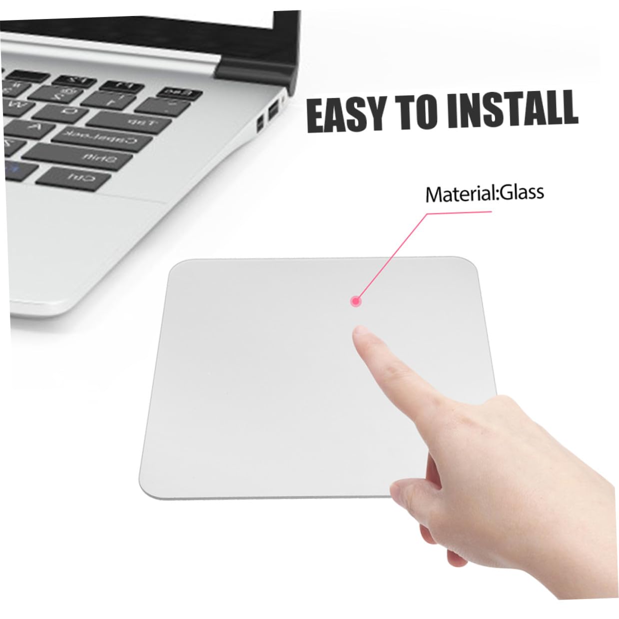 Gatuida Alfombrilla de Ratón Transparente de Vidrio Resistente y Antideslizante Cómoda para Oficina Gaming y Uso Doméstico Protege Escritorio y Facilita Movimientos Fluidos