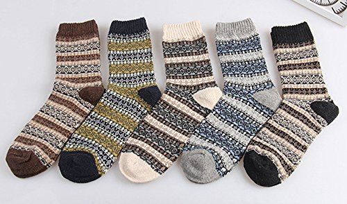 Image of Womens Wool Knit Winter Socks