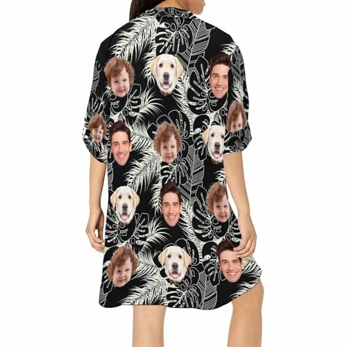 Custom Face Swimsuit Coverup for Women Personalized Bathing Suit Cover Up for Women Funny Beach Coverups2