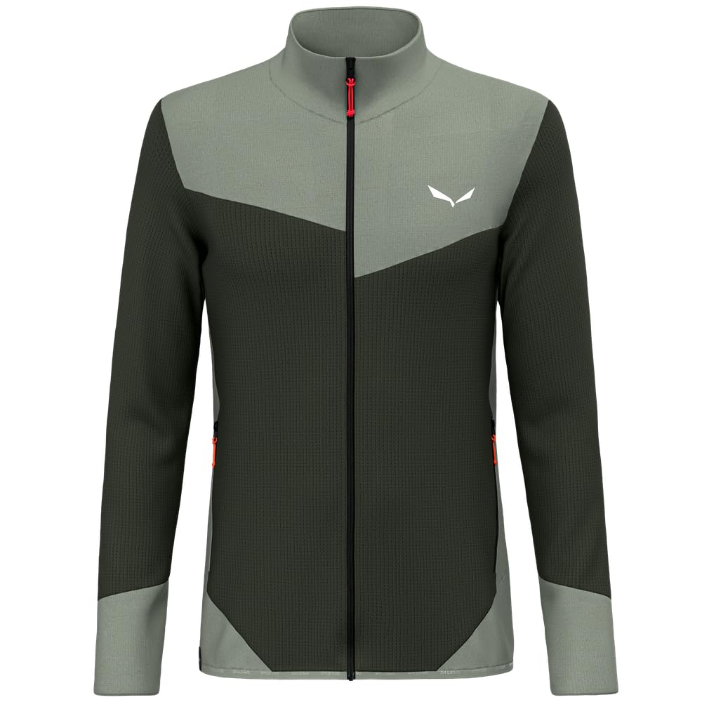 Salewa Men's Vert Full-Zip Hiking Jacket Puez Waffle Hyb Pl