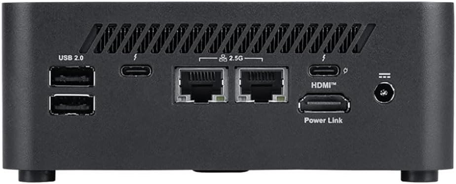 msi Cubi NUC AI+ Desktop, Intel Core Ultra 7-258V, 32GB Memory, 1TB SSD, WiFi 6E, BT 5.3, Thunderbolt 4, Copilot Button, Win 11 Home: Black 2MG-023US