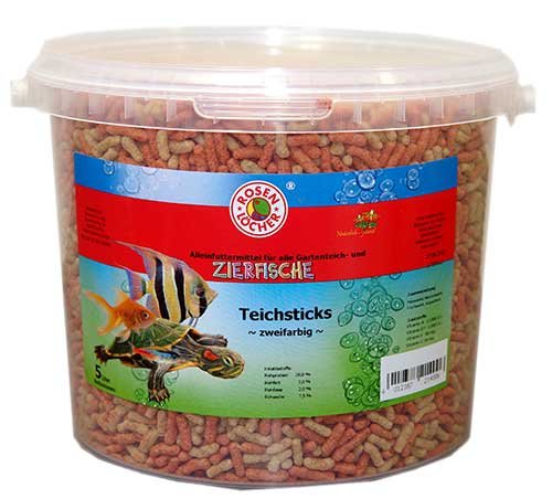 Preisvergleich Produktbild Rosenlöcher- Teichsticks gelb / rot 5 Liter