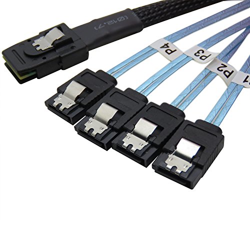 YIWENTEC mini SAS sff-8087 a 4 SATA Hard Disk target connettore cavo dati 1 m