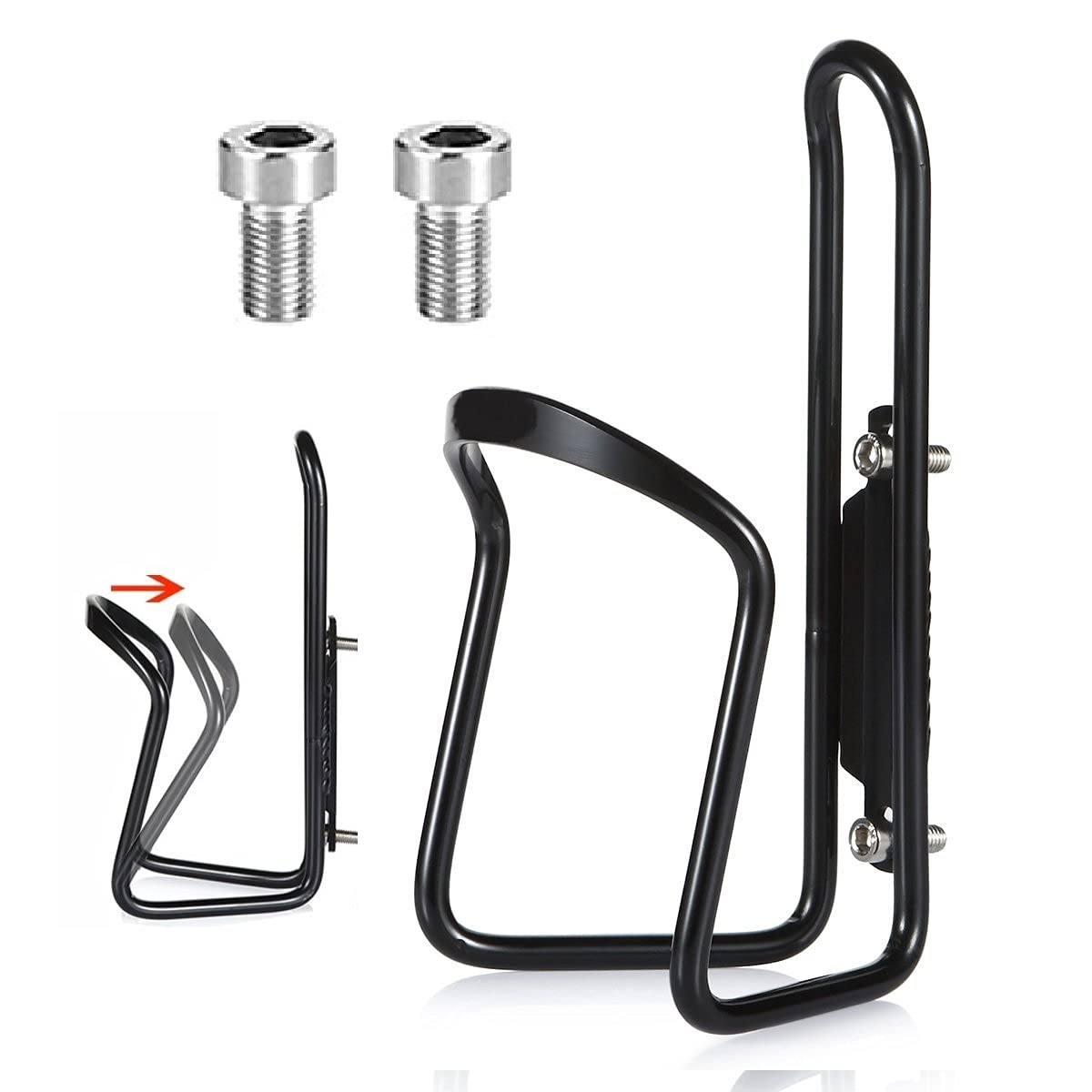 THE MORNING PLAY Aluminum Portable Drinking Water Bottle Holder for Cycle with Installation Screw (BLACK) (B09BCL7HS1) Amazon Price History, Amazon Price Tracker