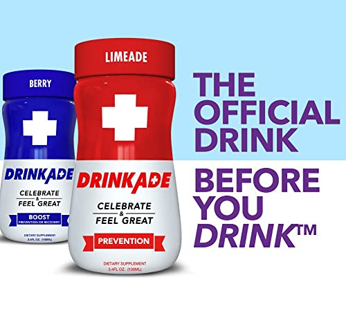 image for Never Too Hungover DrinkAde Prevention (2 Pack) Hydration & Recovery D