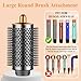 YTCHYYSK Large Round Volumizing Brush for Dyson Airwrap Attachments, Nickel/Copper, Bigger Oval Volumizer for Fluffy Styling
