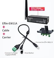 Jevina EW11A-0 RS485-WiFi Konverter Modul - Modbus Protokoll Támogatás, 460800 bps Adatátvitel, Vezeték Nélküli Hálózati Szerver Eszköz Szám 2