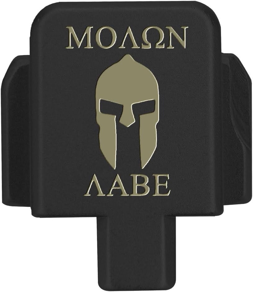 NDZ Performance Slide Cover Back Plate for Sig P320 Series 9 mm .40 .357 .45 ACP, Black Aluminum with Dark Blue Laser Engraved Patriotic Images - Choose Image & Color