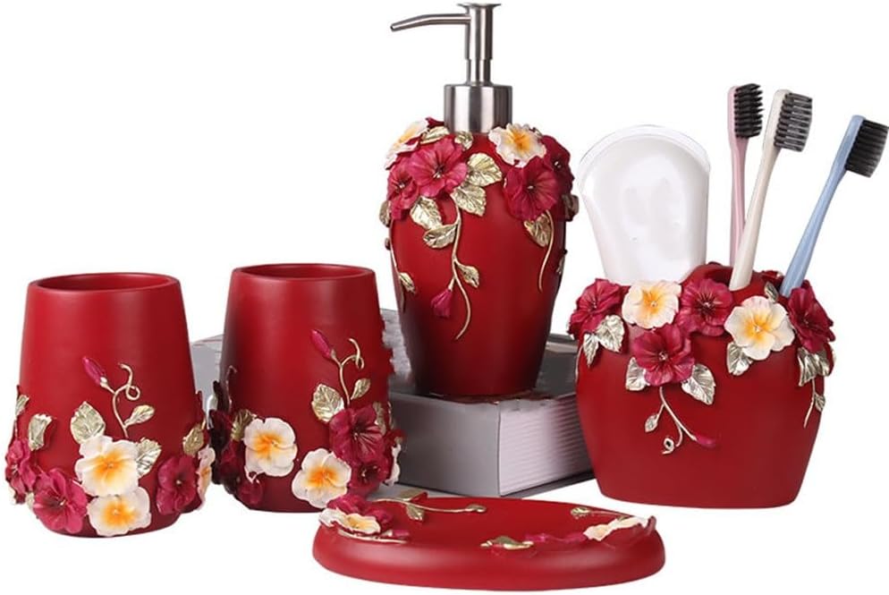 Five-Piece Bathroom Supplies Decoration Suite Wash Cup Brushing Gargle Cup Home