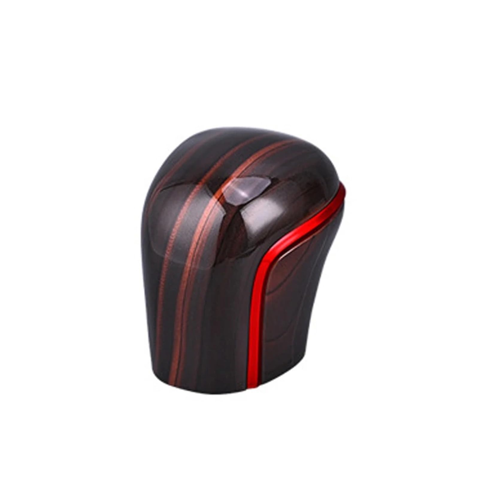 DWTNMEX Gear Shift Knob for Toyota for Allion for CHR for IZOA 2020-2025 Carbon Fiber Car Gear Shift Knob Cover Lever Stick Head Accessories Trim(Red Peach Wood)