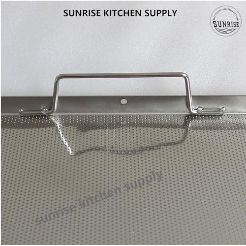 Filtro para Freidora de Acero Inoxidable con Manijas Doble de Sunrise Kitchen Supply miniatura 3
