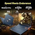 HP Victus 15.6" 144Hz FHD Gaming Laptop, Intel i5-12450H, NVIDIA GeForce RTX 3050, 16GB RAM, 1TB PCIe SSD, Backlit Keyboard, Numeric Keypad, WiFi 6, Windows 11 Pro, Blue, 256GB Docking Station Set - Image 3