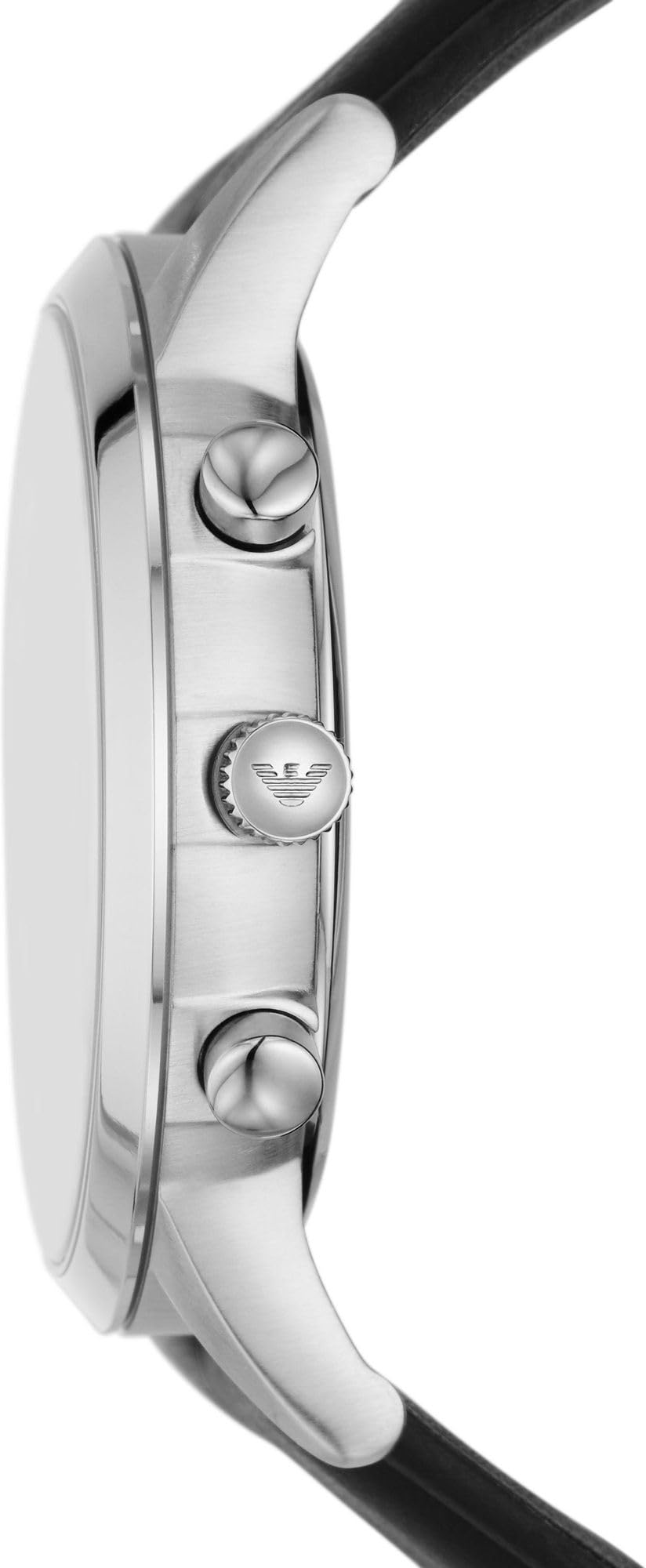 Emporio Armani Watch for Men, Quartz 3 sub dial Chronograph Movement and 43mm Case Size with Leather Strap