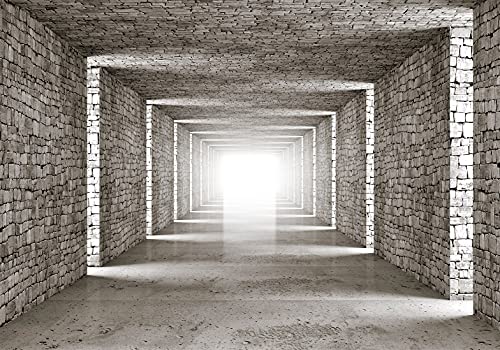 Murando Fotomurali adesivi 3D Tunnel 196x140 cm