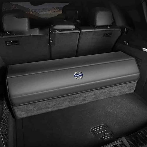 Organizador de maletero de automóvil para Volvo XC60 XC40 XC90 S90 S60L plegable con múltiples compartimentos, organizador de automóvil con asas