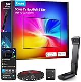 Govee WiFi RGBICW de 7.8ft con Cámara, Luces LED TV Retroiluminación 3 Lite con Fish-Eye Función, 4 Colores en 1...