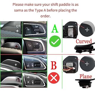ontto Alu Alloy Car Steering Wheel Shift Paddle Shifter Extension fit for Audi A1 A7 A3 A4 A5 A6 A8 S4 S5 S6 S8 RS4 RS5 RS6 Q5 R8 Q7 TT TTS Accessories Gear Shift Paddle Red