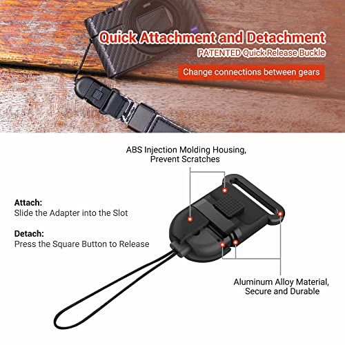 Camera Wrist Strap de mano de nylon resistente para cámaras mirrorless sin espejo 5