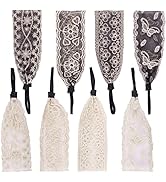Zifengcer 8Pcs Lace Headbands for Women Girls Elegant Headbands for Girls Stretch Headbands for H...