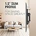 Mounting Dream Tilt TV Wall Mount for Most 42-84 inch TV, Universal Tilt TV Mount Wall Bracket with Low Profile Design, Max VESA 800x400mm and 132 LBS, Easy for Centering on 16