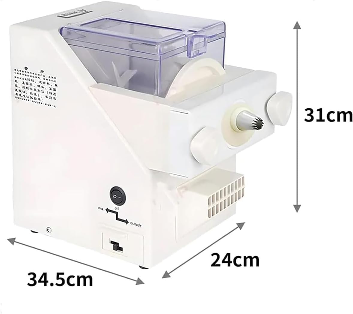Automatyczna elektryczna praska do ciastek – 180 W foremka do ciastek z 8 dyszami do łatwych domowych ciasteczek